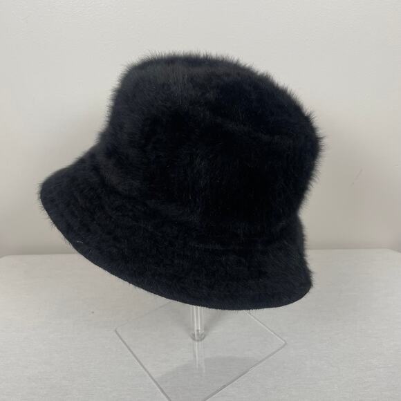 Kangol Black Faux Fur Bucket Hat - Picture 4 of 7
